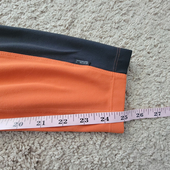 Outdoor Afro x REI Co-op Womens L Orange Black Colorblock 7/8 Leggings - Picture 7 of 12